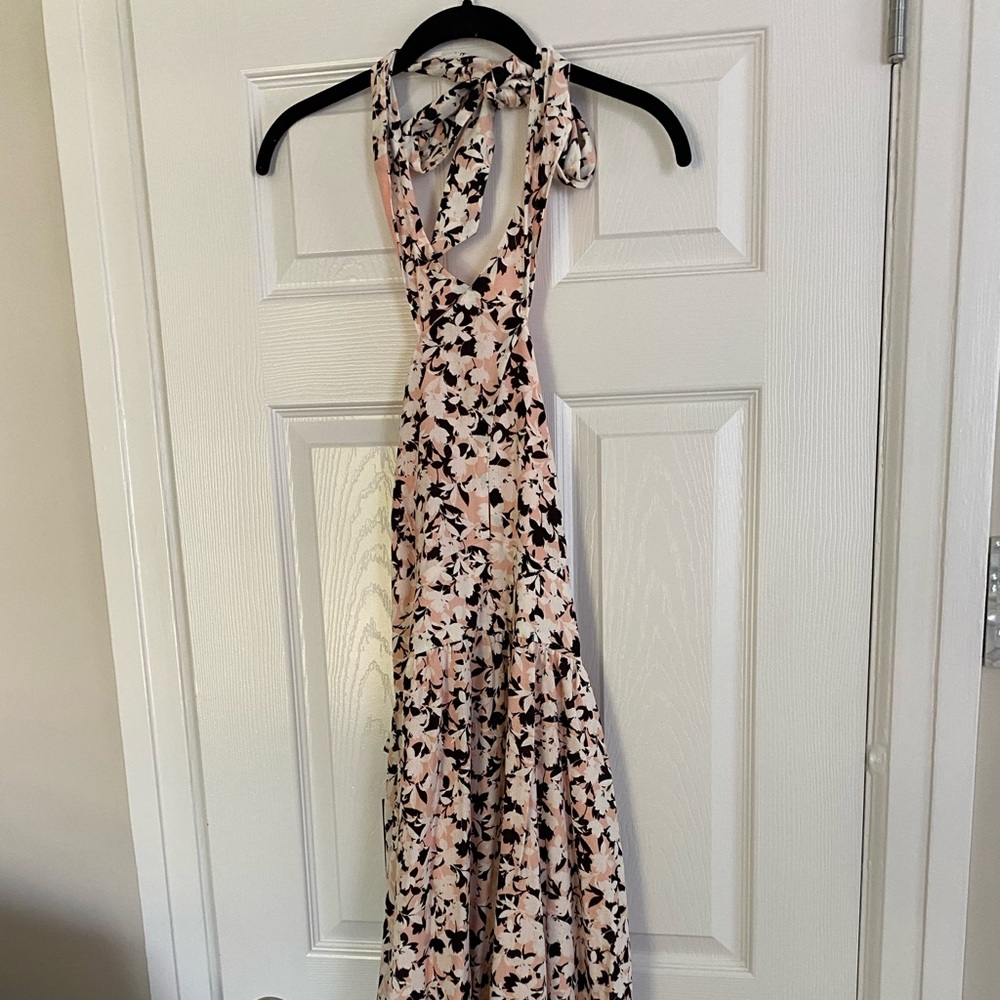 Floral halter dress
